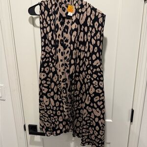 Ruby Rd. Beige and Black Patterned Blouse